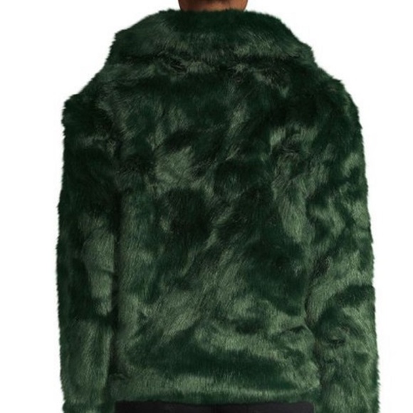 Faux Fur Jacket Green - Picture 2 of 2